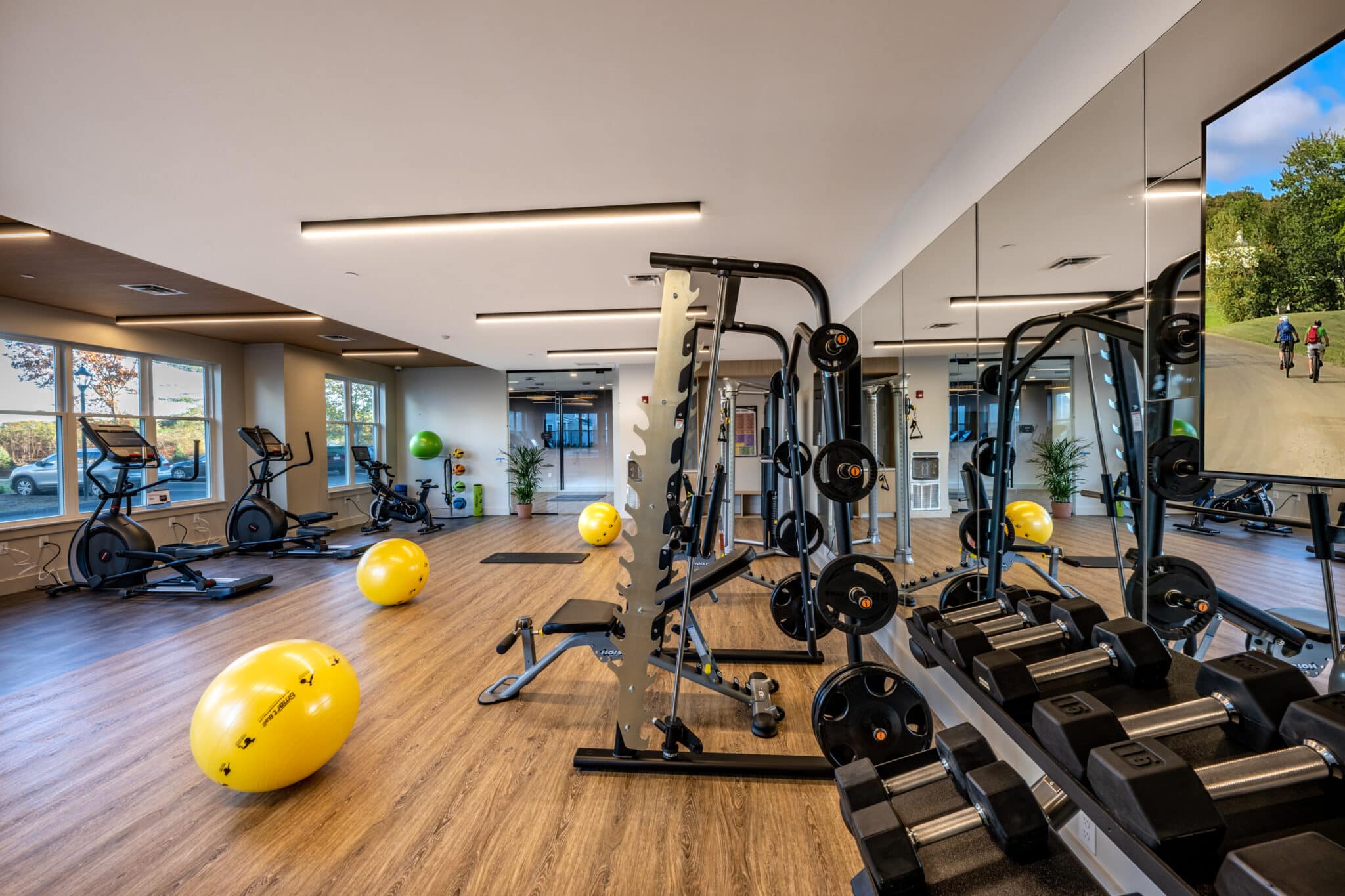 Fitness Center with weights